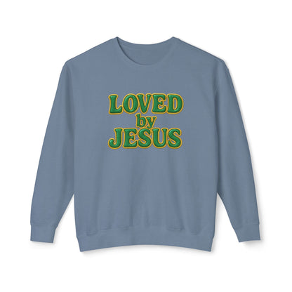 "Loved by Jesus" Emerald Luxe© Comfort Colors Crewneck