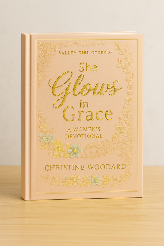 She Glows in Grace© Hardcover Devotional for women