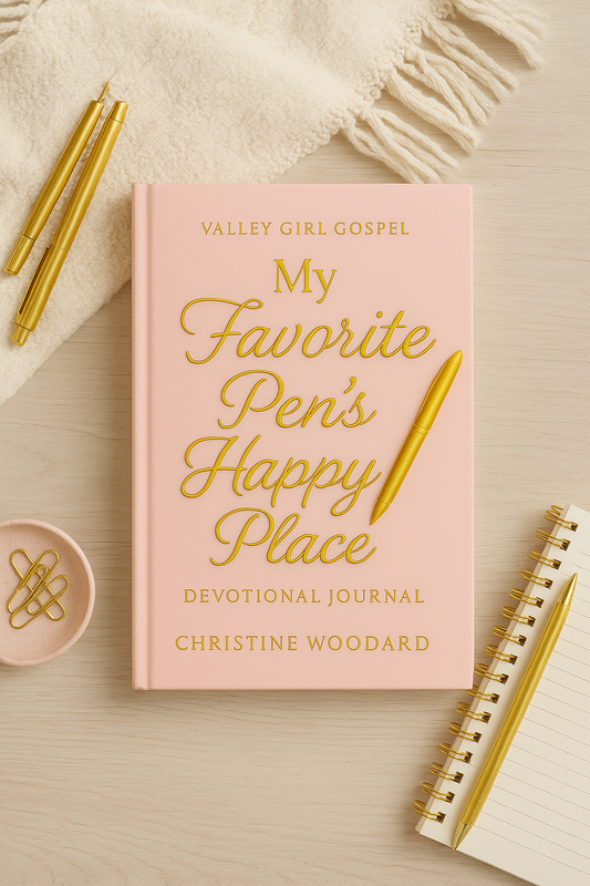 My Favorite Pen's Happy Place© Hardcover Devotional Journaling notebook